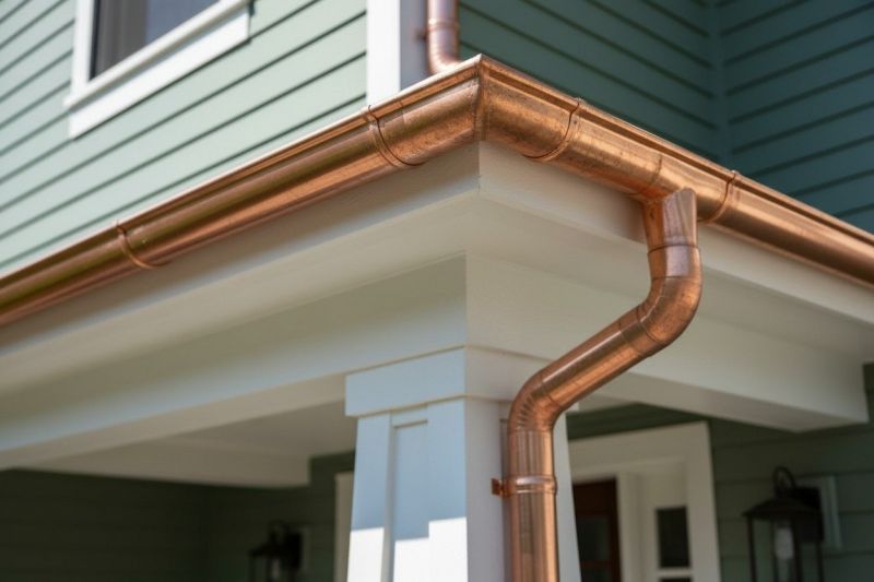 Copper Gutters Installation