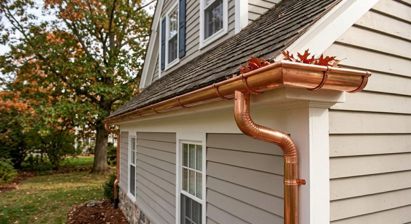 Copper Gutters Installation