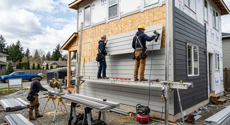 Fiber Cement Siding Installation