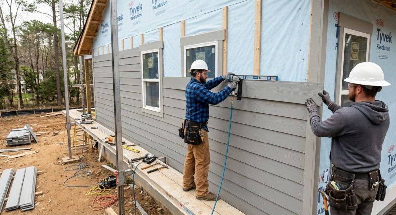Fiber Cement Siding Installation