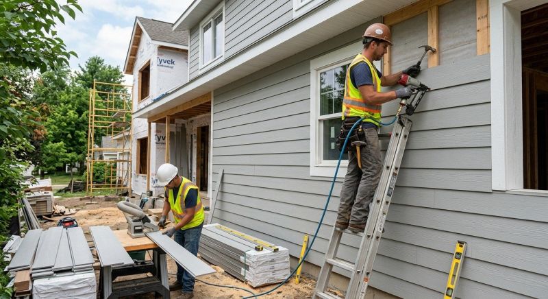 Fiber Cement Siding Installation
