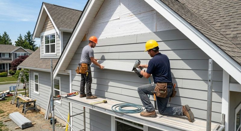 Fiber Cement Siding Installation