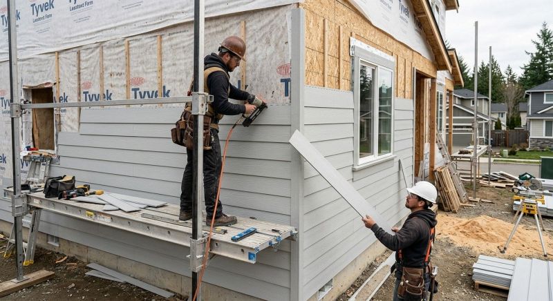 Fiber Cement Siding Installation