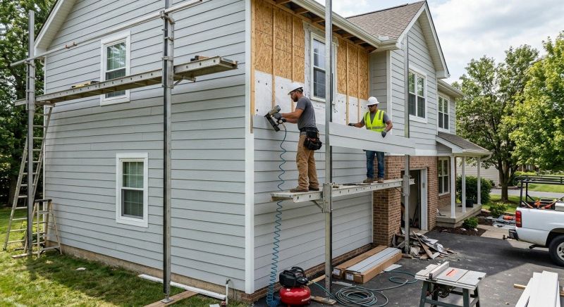 Fiber Cement Siding Installation