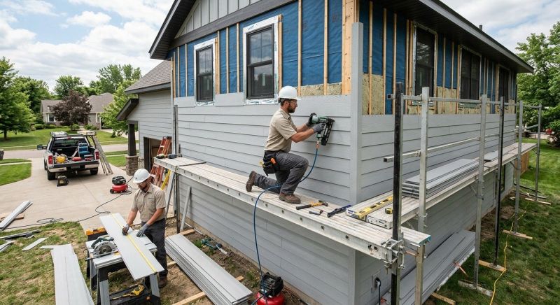 Fiber Cement Siding Installation