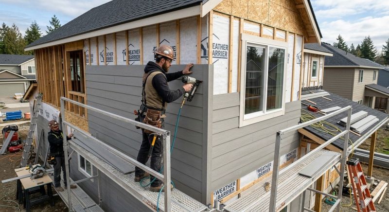 Fiber Cement Siding Installation