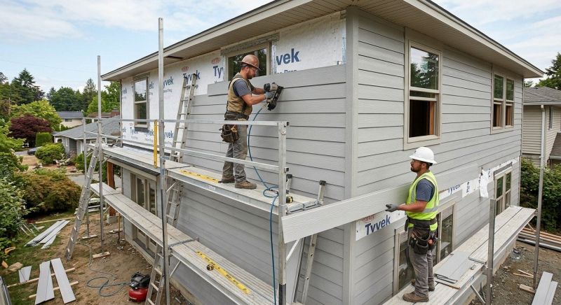 Fiber Cement Siding Installation