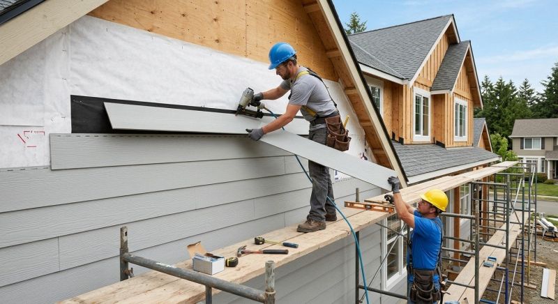 Fiber Cement Siding Installation