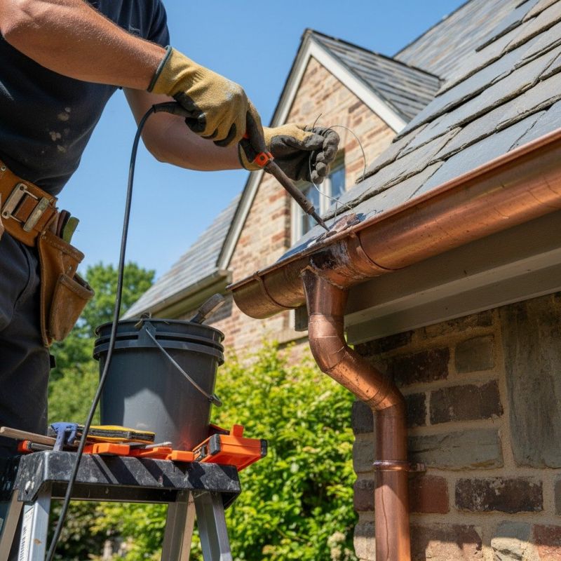 Repairing Damaged Copper Gutters