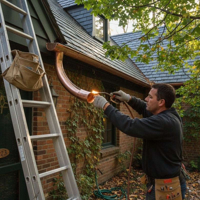 Repairing Damaged Copper Gutters