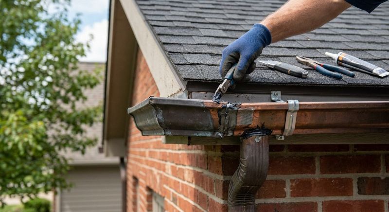Repairing Damaged Copper Gutters