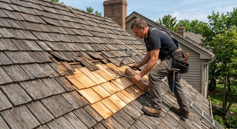 Wood Shake Roof Replacement