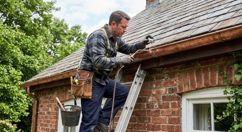 Copper Gutter Repair