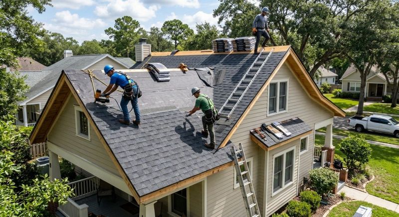 New Shingle Roof Installation