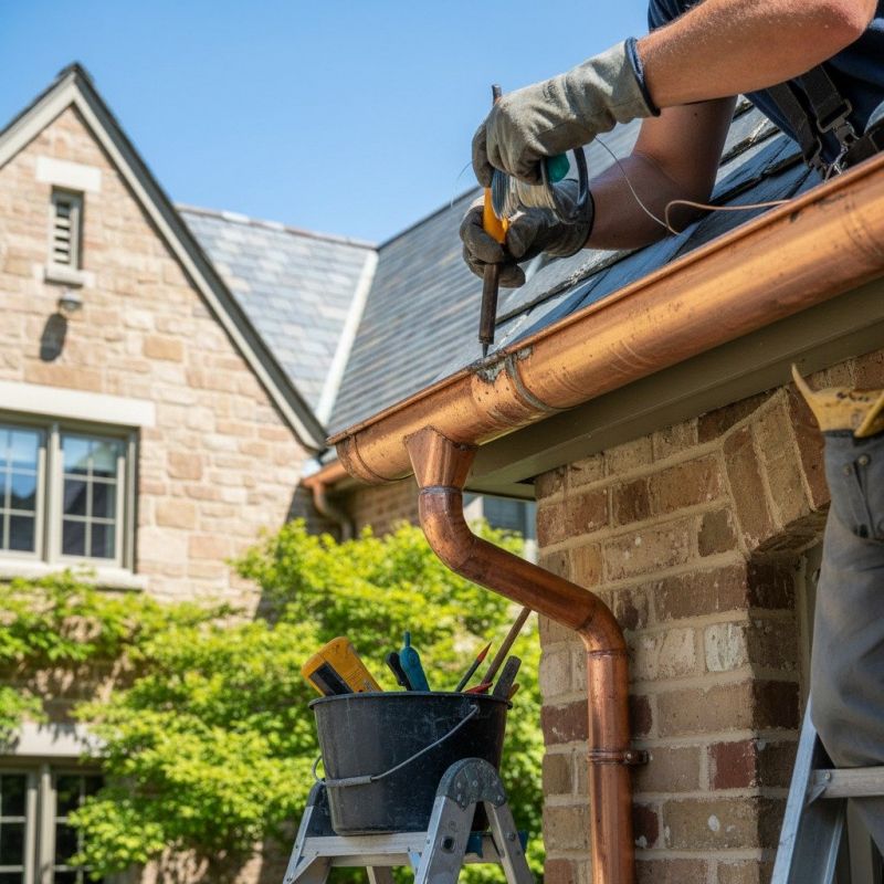Repairing Damaged Copper Gutters